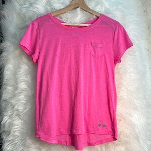 Under Armour pink pocket T-shirt